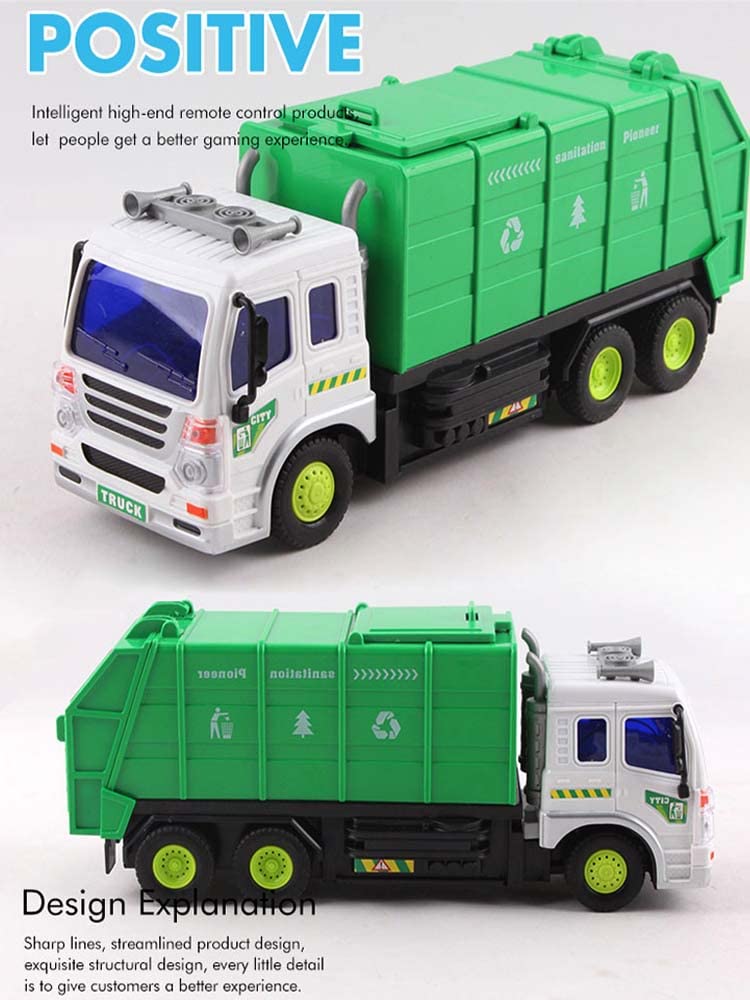 Amazon.co.jp: 1:16リモートコントロールごみ収集車のおもちゃ男の子の